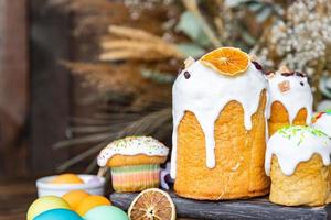 páscoa bolo feriado levedura doce pastelaria sobremesa comemorativo feriado cristãos ortodoxos páscoa deleite refeição saudável comida lanche cópia espaço comida fundo foto