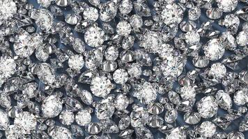 grupo de gemas 3d renderizado em diamante foto