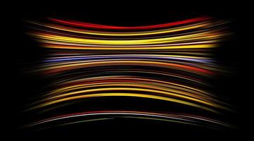 clarões de luz de espaço de torção gradiente colorido, loop sem costura. movimento. listras amarelas, vermelhas e brancas de luz que flui lentamente e muda. foto