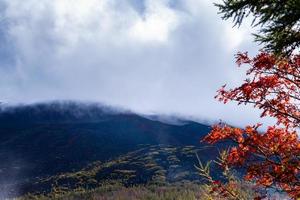 plano de fundo fechar o monte fuji. foto