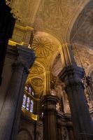 málaga, andaluzia, espanha, 2017 vista interior da catedral da encarnação foto