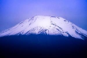 feche o monte fuji pela manhã. foto