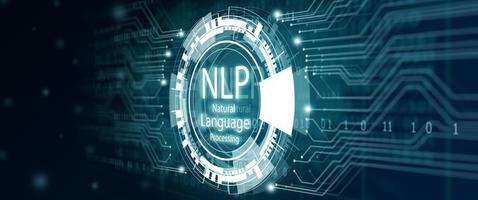 conceito de tecnologia de computação cognitiva de processamento de linguagem natural nlp.
