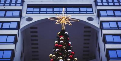 decoração da árvore de natal foto