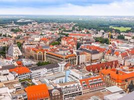 hdr leipzig vista aérea foto