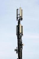 antena de comunicação móvel de close-up foto