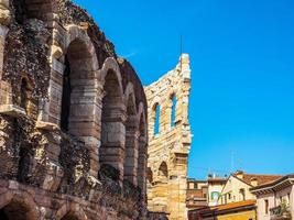 hdr verona arena anfiteatro romano foto