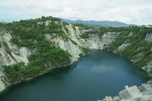barragem no fundo da Tailândia foto