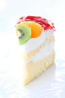 cheesecake de frutas de sobremesa de saúde. foto