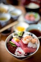 sashimi de sushi foto