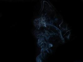 textura de fumaça em fundo preto foto
