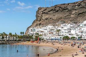 puerto de mogan, gran canaria, ilhas canárias, espanha, 2022 vista da praia foto