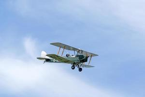 shoreham-by-sea, west sussex, reino unido, 2014. de havilland dh82a tiger moth foto