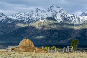 Jackson, Wyoming, EUA, 2013. vista de Mormon Row foto