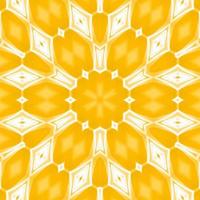 fundo quadrado abstrato amarelo e branco. padrão de caleidoscópio. fundo livre. foto