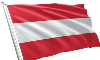 close-up acenando a bandeira da Áustria foto