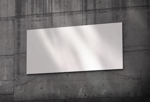 sinal em branco, parede abstrata, ilustração de fundo ao ar livre foto