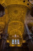 málaga, andaluzia, espanha, 2016 vista interior da catedral da encarnação foto