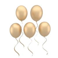 balões coloridos voando para festas e celebrações de aniversário. 3D render para aniversário, festa, banners. foto