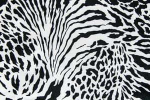 textura de tecido de impressão listrado zebra e leopardo para plano de fundo foto