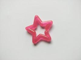 objetos estrela de brinquedo para crianças cor rosa foto