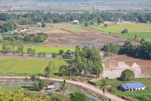 acima vista da Tailândia rural. foto