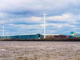 vista hdr de birkenhead em liverpool foto