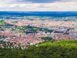 hdr vista aérea de stuttgart, alemanha foto