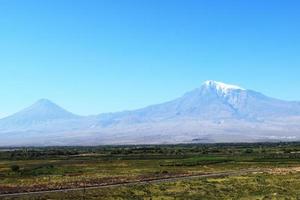 a natureza da armênia.vista do ararat foto