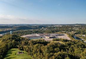 vista aérea do shopping morgantown na virgínia ocidental foto