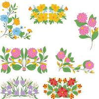 moldura floral, ilustração elegante com flores, folhas e galhos usados em vários convites, com espaço para colocar texto. foto