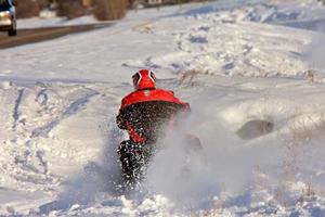 moto de neve canadá foto