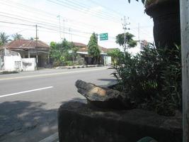 magelang, 2022-atmosphere of jalan magelang, yogyakarta foto