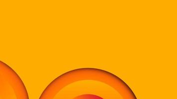 círculos de fundo gradiente de geometria com combinação de cores amarelo e laranja. design de plano de fundo de apresentação. adequado para apresentação, pôster, papel de parede, site pessoal, experiências de interface do usuário e ux. foto