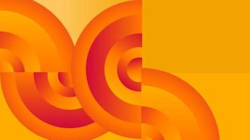 círculos de fundo gradiente de geometria com combinação de cores amarelo e laranja. design de plano de fundo de apresentação. adequado para apresentação, pôster, papel de parede, site pessoal, experiências de interface do usuário e ux. foto