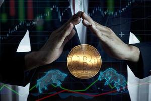 investimentos financeiros em bitcoin bull and bear market foto