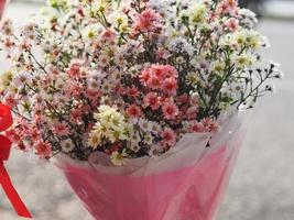flor de aster cortador, solidago canadensis, asteraceae, biannials cor branca flores um buquê de flores fundo foto