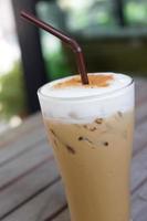 cappuccino gelado (café gelado) foto