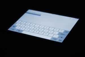 teclado do tablet foto
