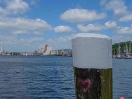 a cidade de Flensburg no mar Báltico foto