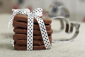 deliciosos biscoitos de chocolate foto