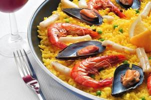 paella espanhola foto