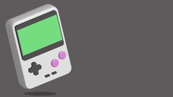 tangerang selatan, indonésia, 26 de abril de 2022. 3d nintendo game boy com área de cópia, adequado para conteúdo editorial sobre jogos, etc. foto