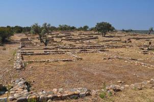 ruínas de olynthus em gizidiki foto