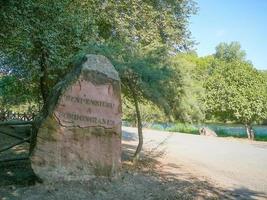 ruínas de banhos romanos em Fordongianus foto