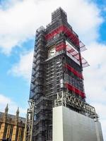 obras de conservação hdr big ben em londres foto