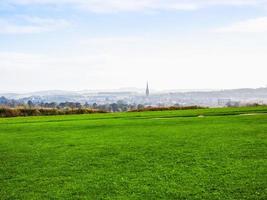 hdr panorama do país inglês em salisbury foto