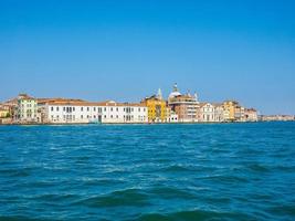 hdr giudecca canal em veneza foto