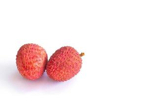 a fruta da lichia tailandesa é um doce azedo e delicioso foto