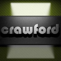 palavra crawford de ferro em carbono foto